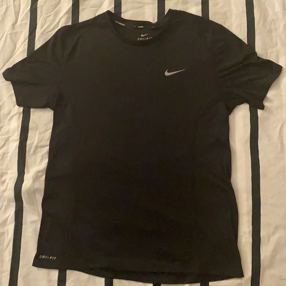 Nike, black running shirt, M